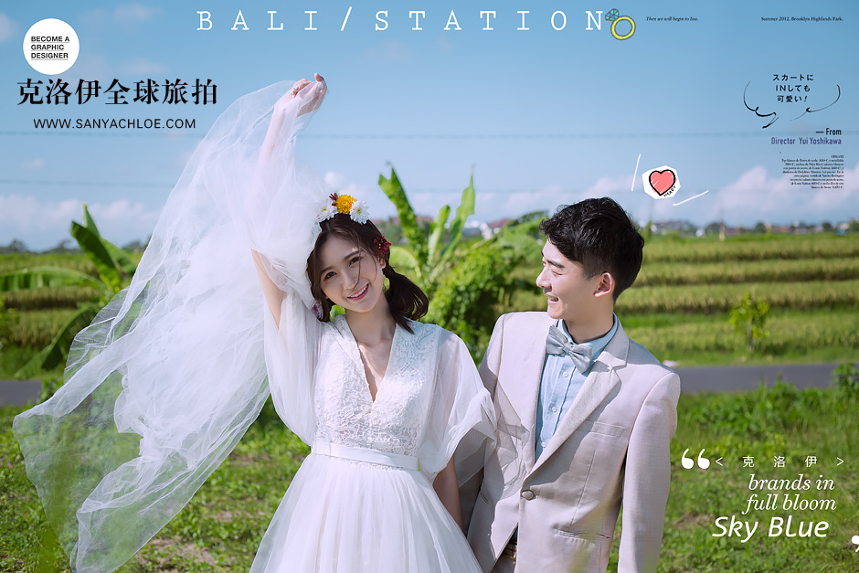 巴厘島旅行婚紗照，全球旅拍必火婚紗照